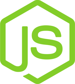 An image of the Node.js logo.